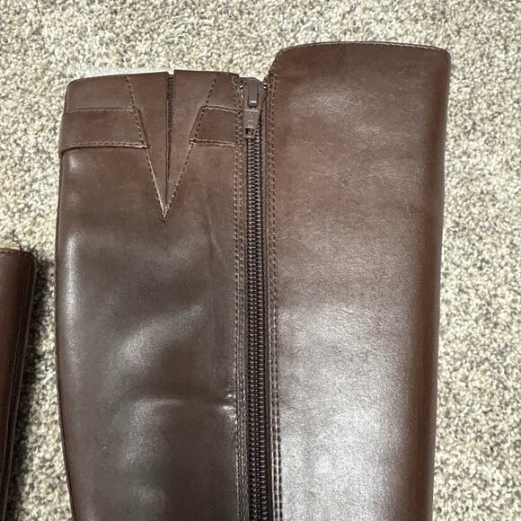 Lauren Ralph Lauren Womens Margarite Dark Brown Riding Boots 5 Width B NWB - Picture 4 of 16